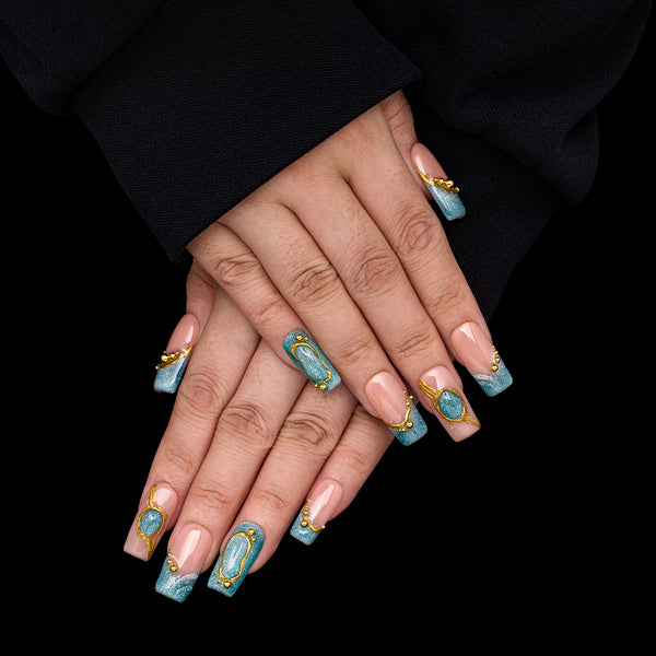 Mirror of Water    Handmade Nails MG608