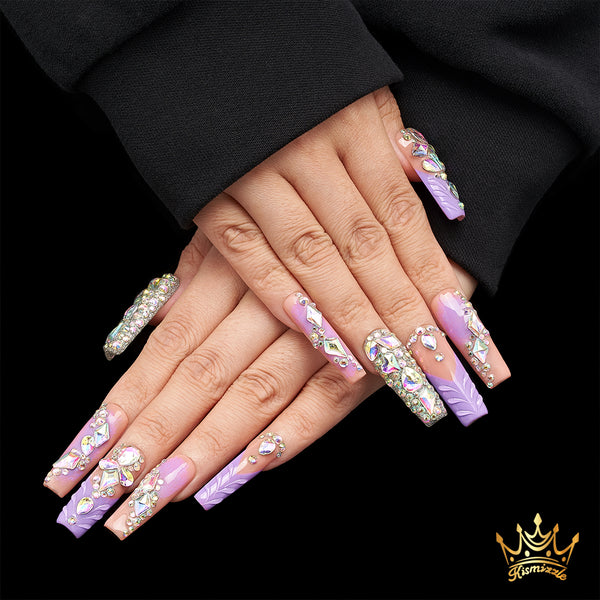 Lavender Illusion Handmade Nails MG451