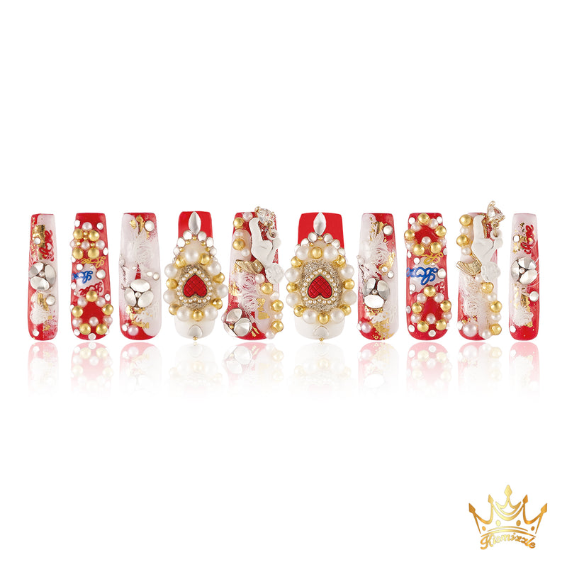 Cupid’s Kiss Handmade Nails MG398