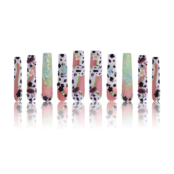 Floral Ranch Handmade Nails MG301