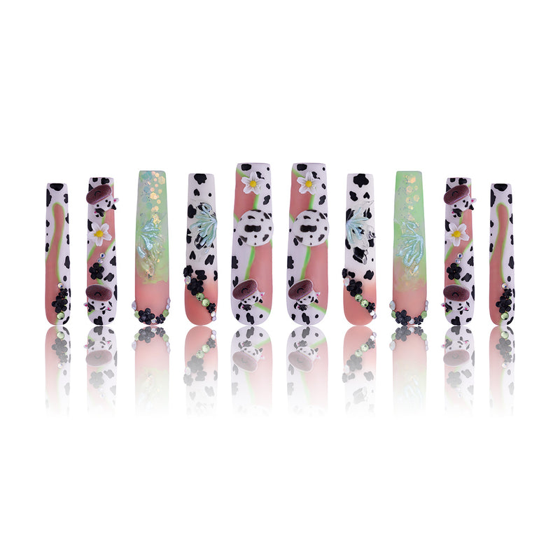 Floral Ranch Handmade Nails MG301