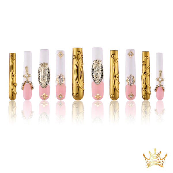 The Madonna's Blessing Handmade Nails MG368