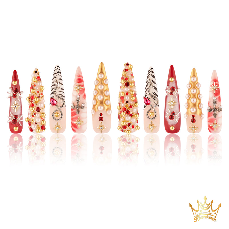 Crimson Venom Handmade Nails MG384
