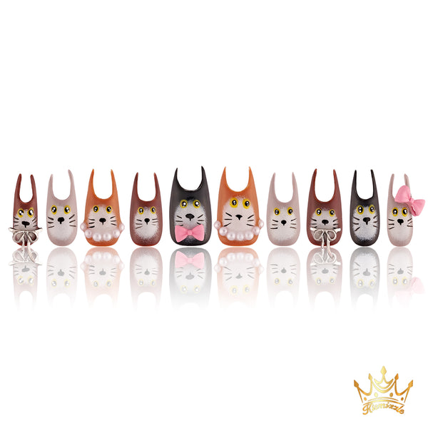 MeowMeow Party Handmade Nails MG386