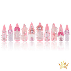 Pink Enchantment Handmade Nails MG391