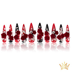 Rose Dagger Handmade Nails MG392