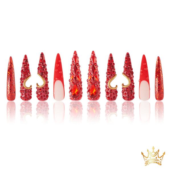 Red-dy Gaga Handmade Nails MG405