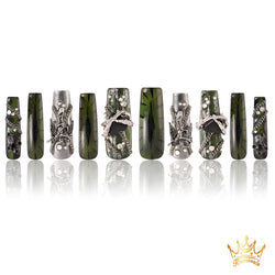 Green with Envy Handmade Nails MG416
