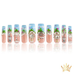 Blue-tiful Day  Handmade Nails MG425