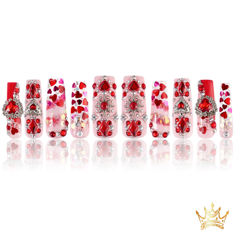 Scarlet Slasher Handmade Nails MG432