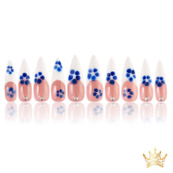 Midnight Petal Handmade Nails MG439