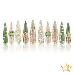 Forest Mirage Handmade water Nails MG444