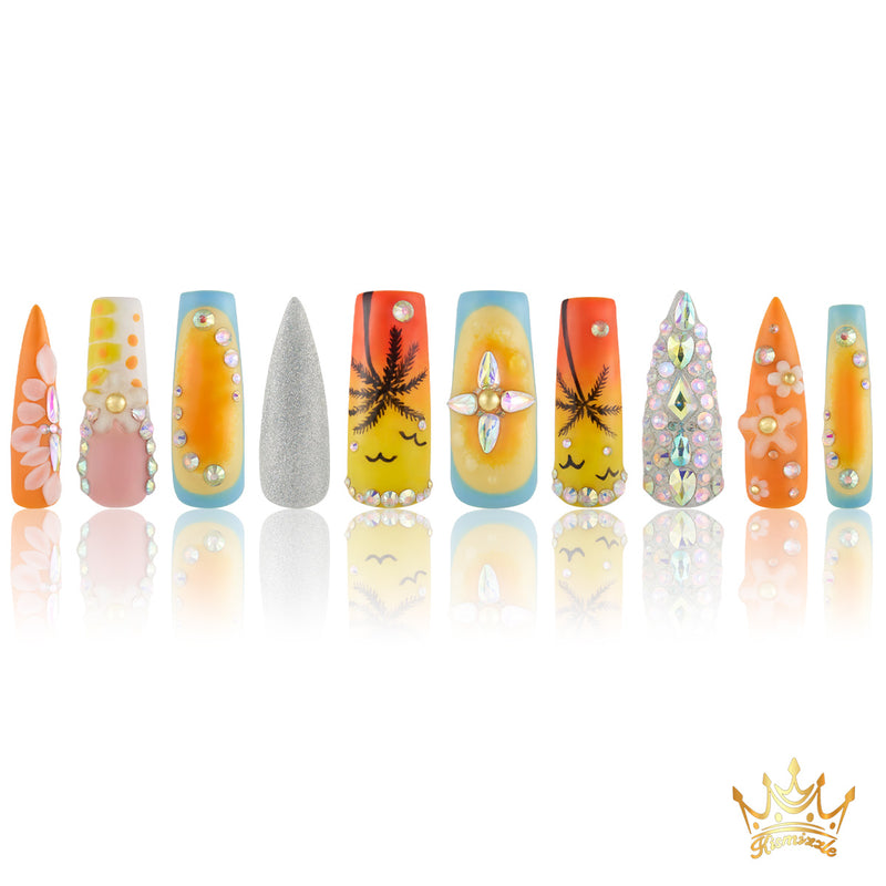 Sunset Breeze Handmade Nails MG461