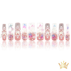 Pink Wings Handmade Nails MG462