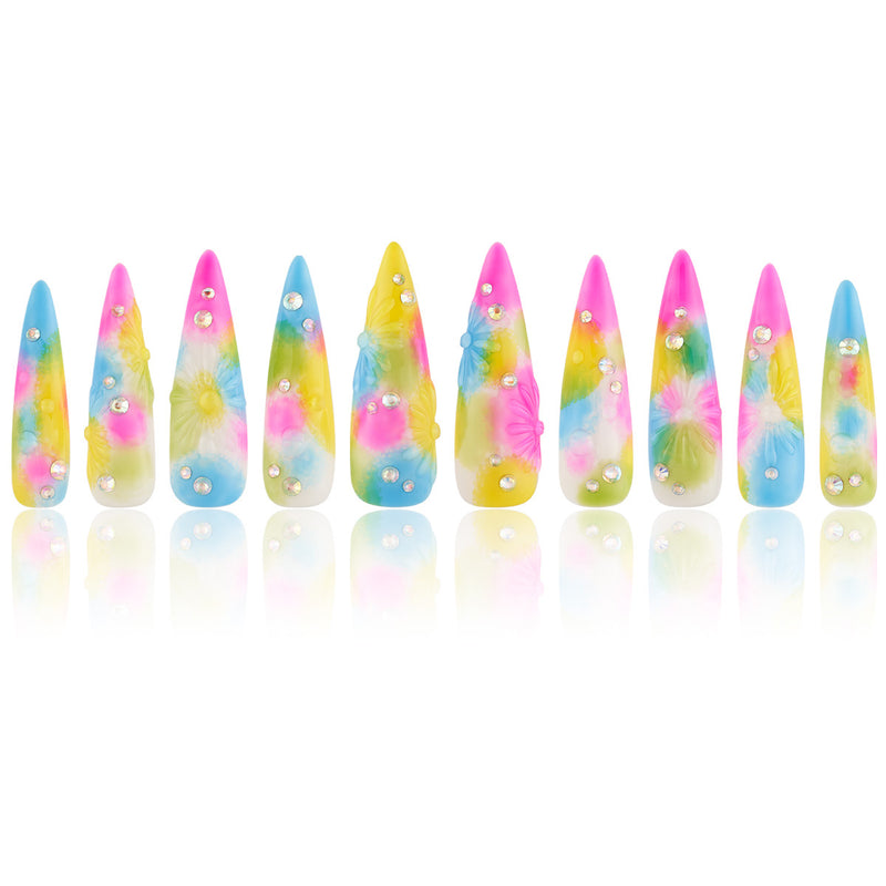 Floral Fantasy Handmade Nails MG466