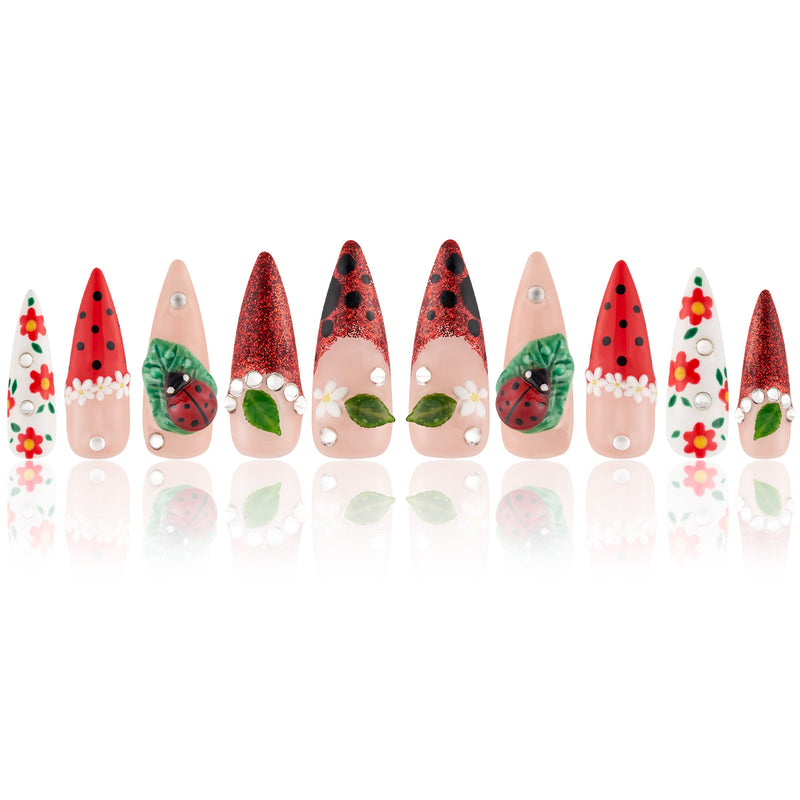 Ladybug Parade Handmade Nails MG475