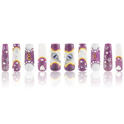 Raven's Starry Night Handmade Nails MG476