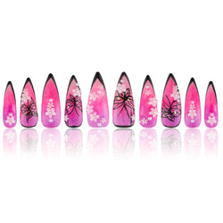 Arriving in Purple Handmade Nails MG478
