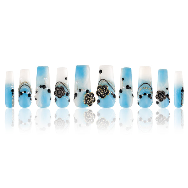 Sapphire Handmade Nails MG484