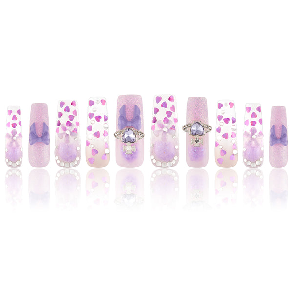 Lilac Whisper Handmade Nails MG487