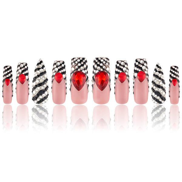 Zebra Rush Handmade Nails MG488