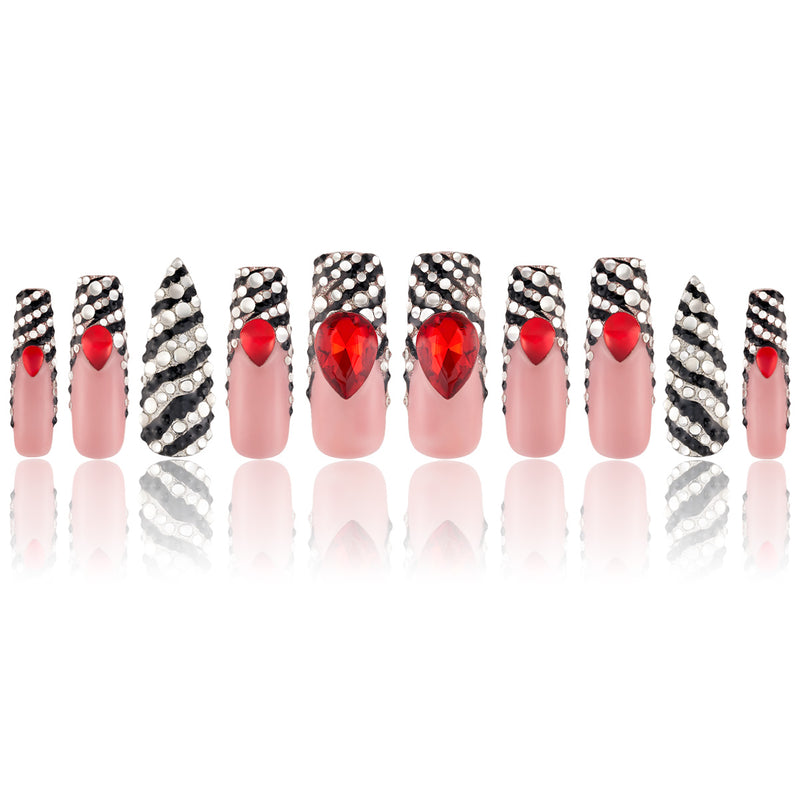 Zebra Rush Handmade Nails MG488