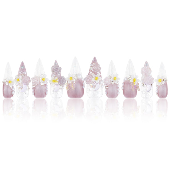 Crystal Clear Handmade Nails MG490