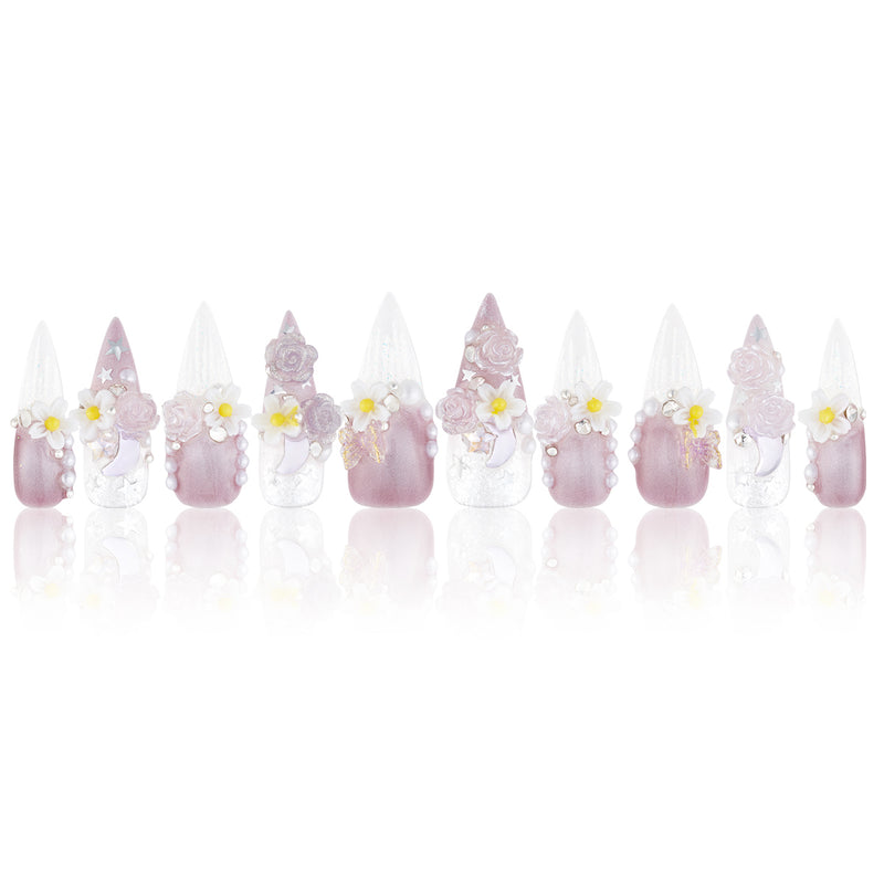 Crystal Clear Handmade Nails MG490