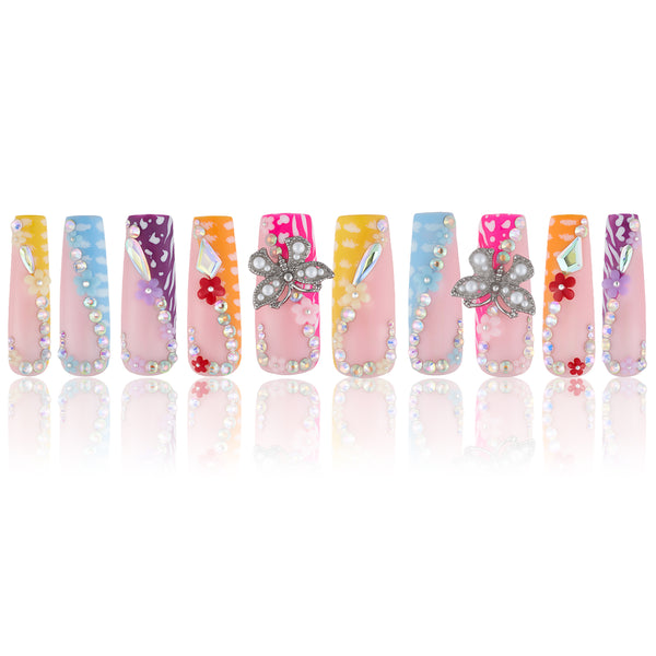 Bloom Bash Handmade Nails MG494