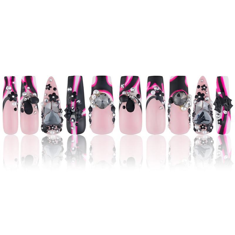 Midnight Spell Handmade Nails MG495