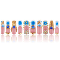 Blue Ocean Tear Handmade Nails MG500