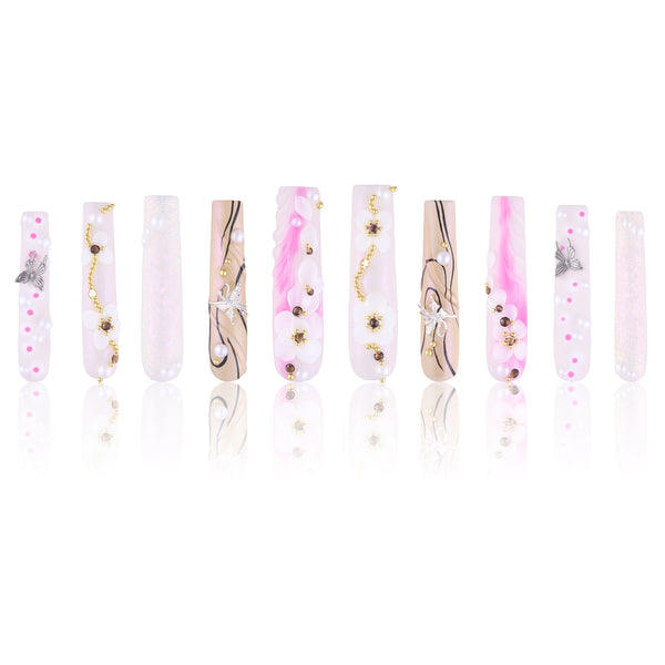 Rosy Murmurs Handmade Nails MG510