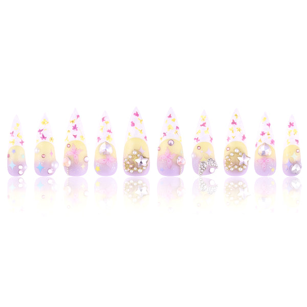 Fairy Bloom  Handmade Nails MG512