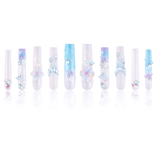 Coastal Mirage  Handmade Nails MG514