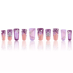 Starlit Charm Handmade Nails MG524