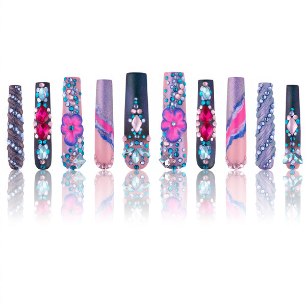 Enchanted Bloom Handmade Nails MG536