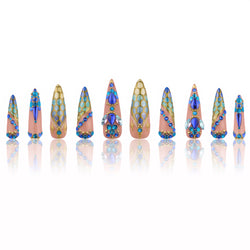 Ocean Feather Handmade Nails MG540