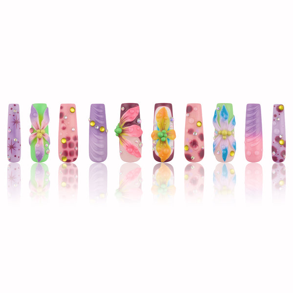 Flora Trace Handmade Nails MG542