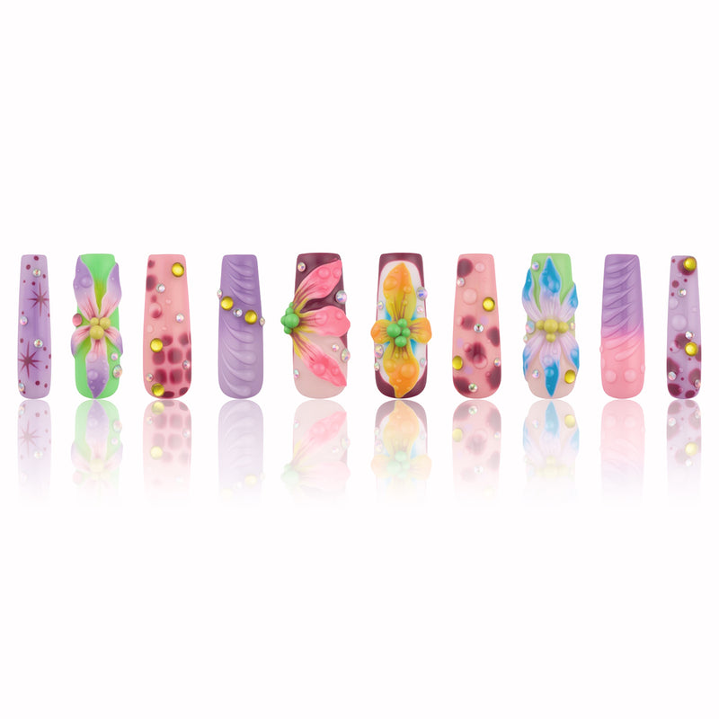 Flora Trace Handmade Nails MG542