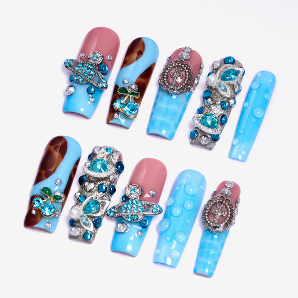 Jewel Wave Handmade Nails MG556
