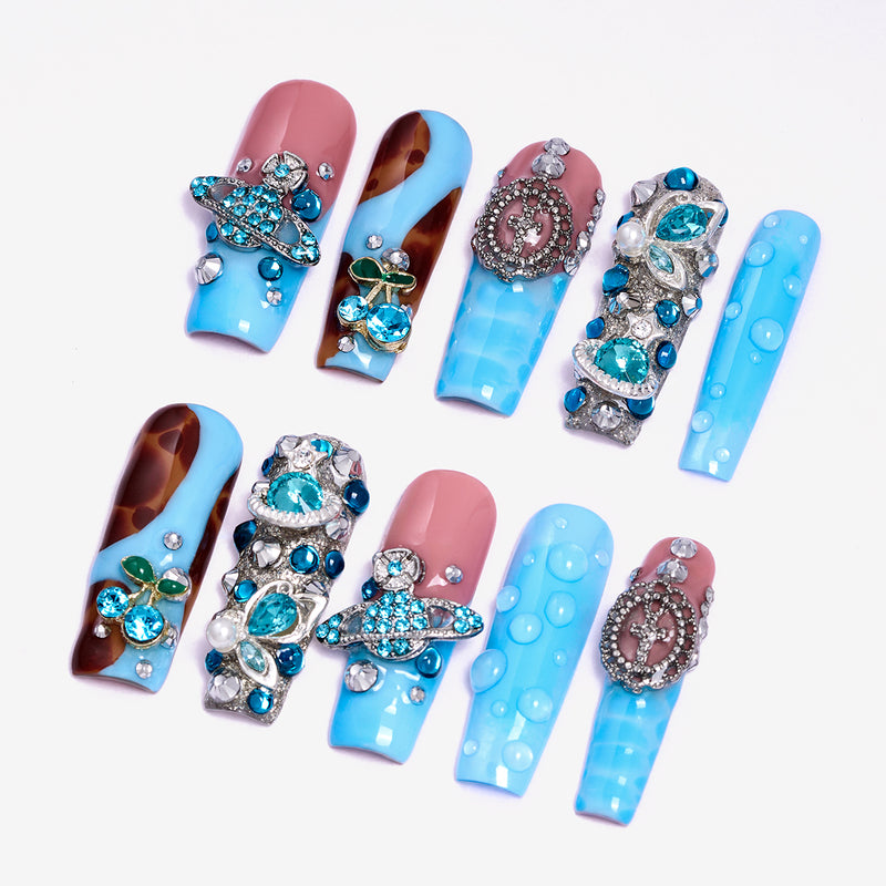 Jewel Wave Handmade Nails MG556