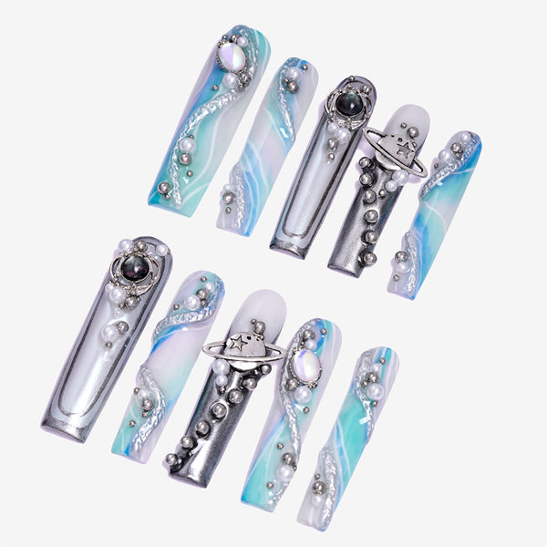 Starry Journey Handmade Nails MG558