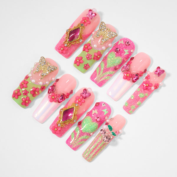 Dopamine Heartbeat Handmade Nails MG570