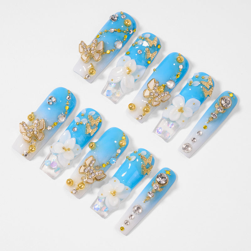 Frozen Petals Handmade Nails MG575