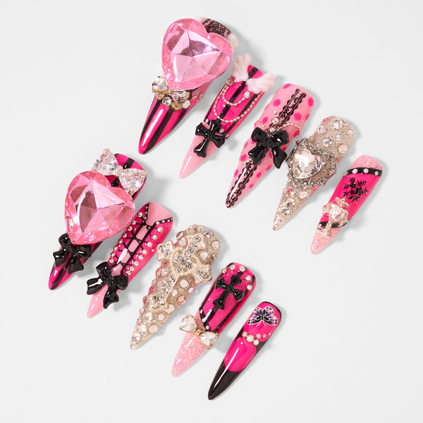Gothic Bling Handmade Nails MG578
