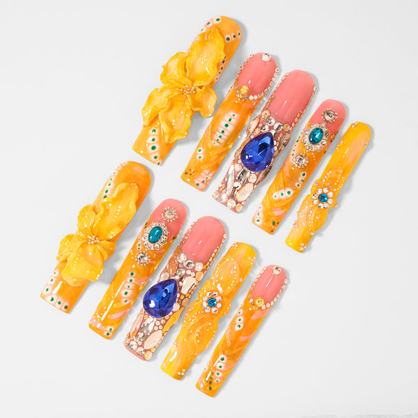 Sunlit Gleam Handmade Nails MG589