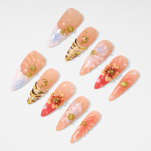 Tropic Shell-ter Handmade Nails MG598
