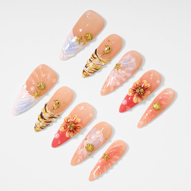 Tropic Shell-ter Handmade Nails MG598