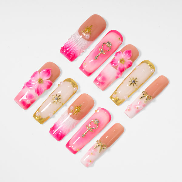 Key to My Heart  Handmade Nails MG599