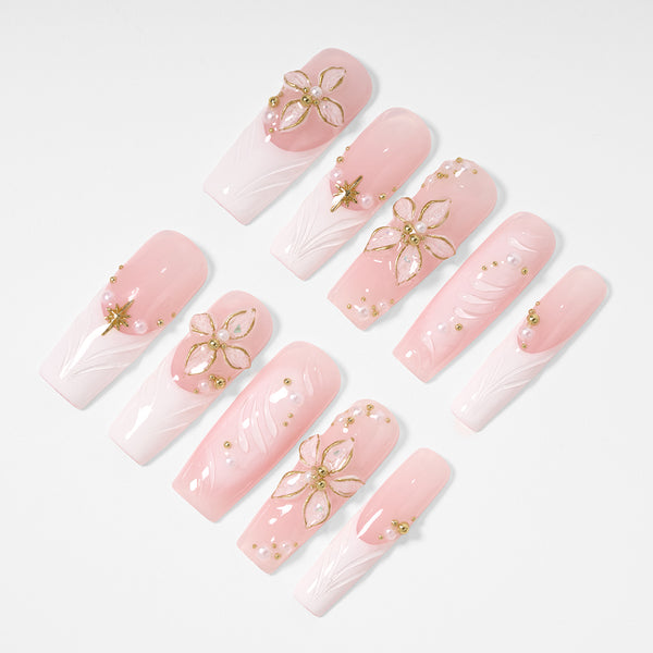 Pink Pop   Handmade Nails MG600